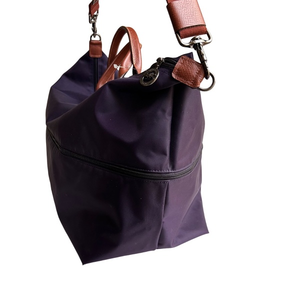 Longchamp Le Pliage Expandable Travel Nylon Crossbody Unisex Weekender Bag - Picture 5 of 12